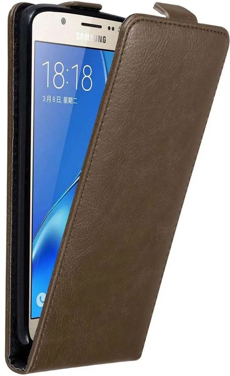 Cadorabo Hoesje geschikt voor Samsung Galaxy J7 2016 in KOFFIE BRUIN