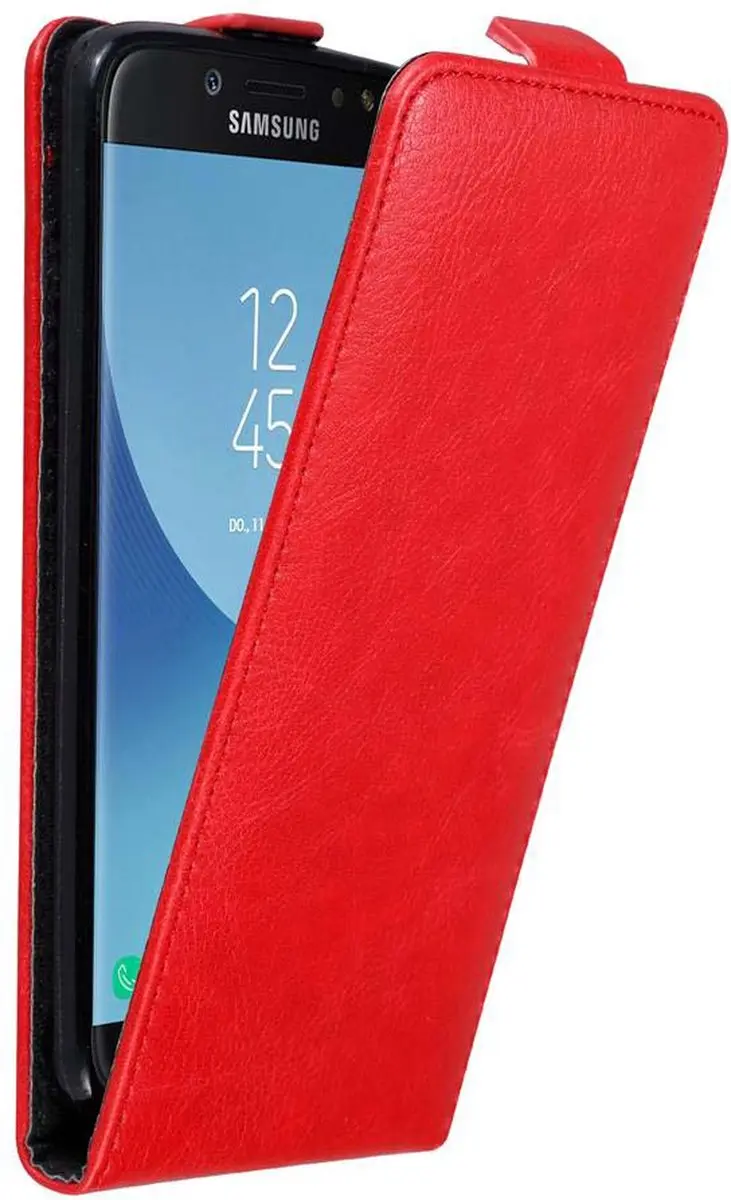 Cadorabo Hoesje geschikt voor Samsung Galaxy J7 2017 in APPEL ROOD