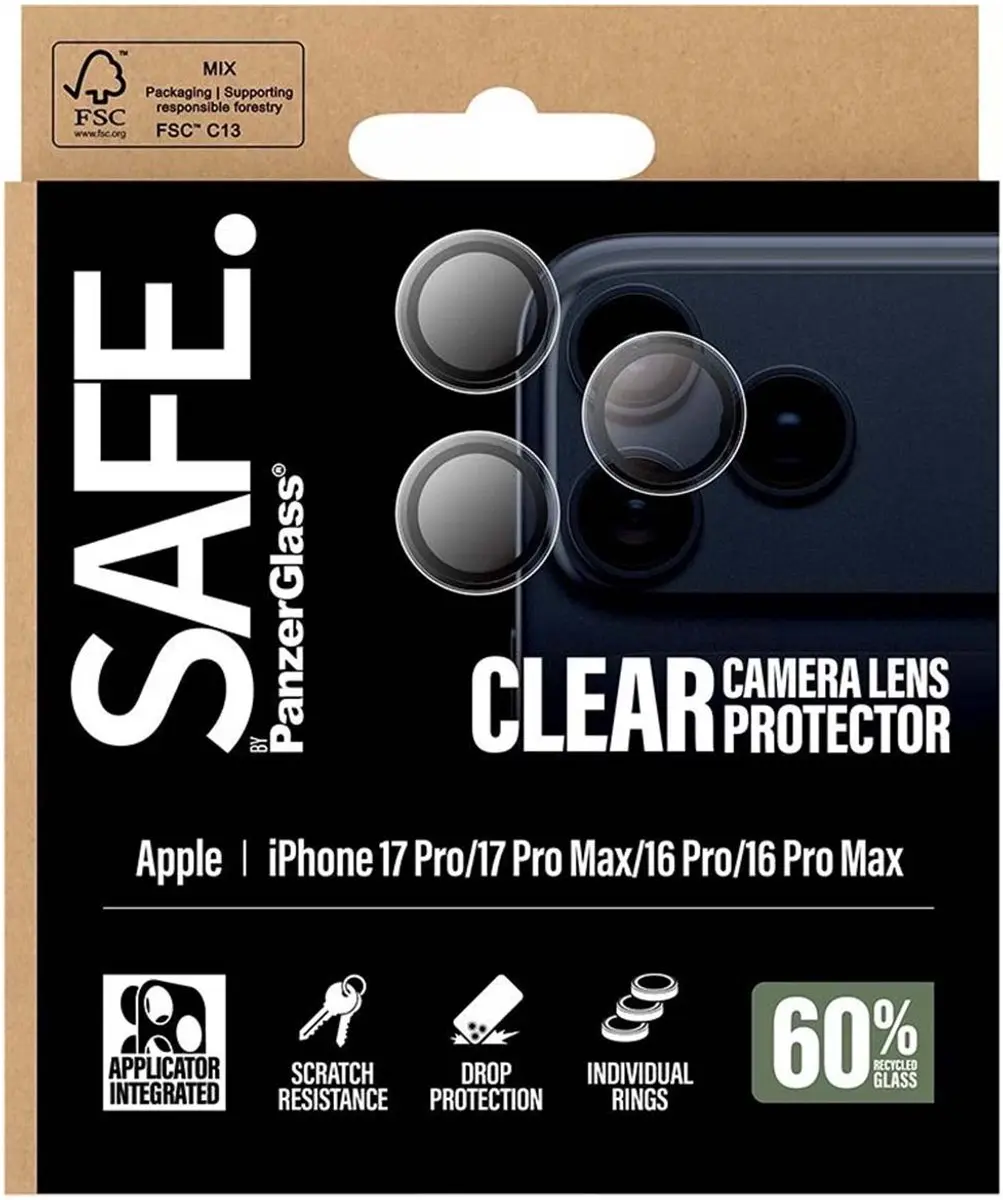 PanzerGlass SAFE Camera Lens Protector iPhone 17 Pro - afbeelding 6 van 6