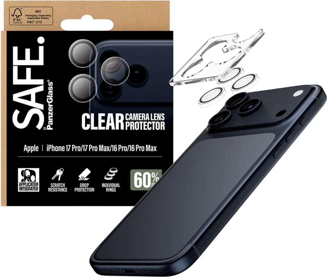 PanzerGlass SAFE Camera Lens Protector iPhone 17 Pro - afbeelding 4 van 6