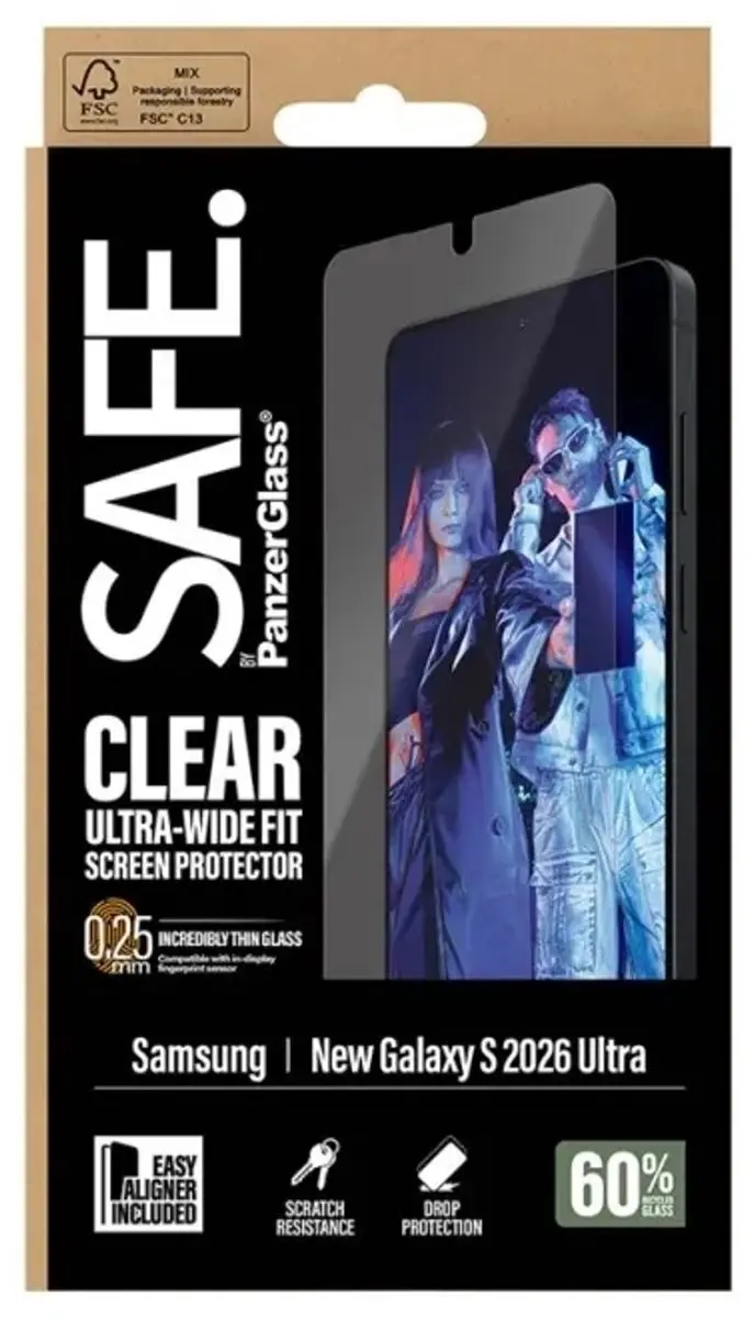 PanzerGlass SAFE Screenprotector Galaxy S26 Ultra SA77811 - afbeelding 4 van 6