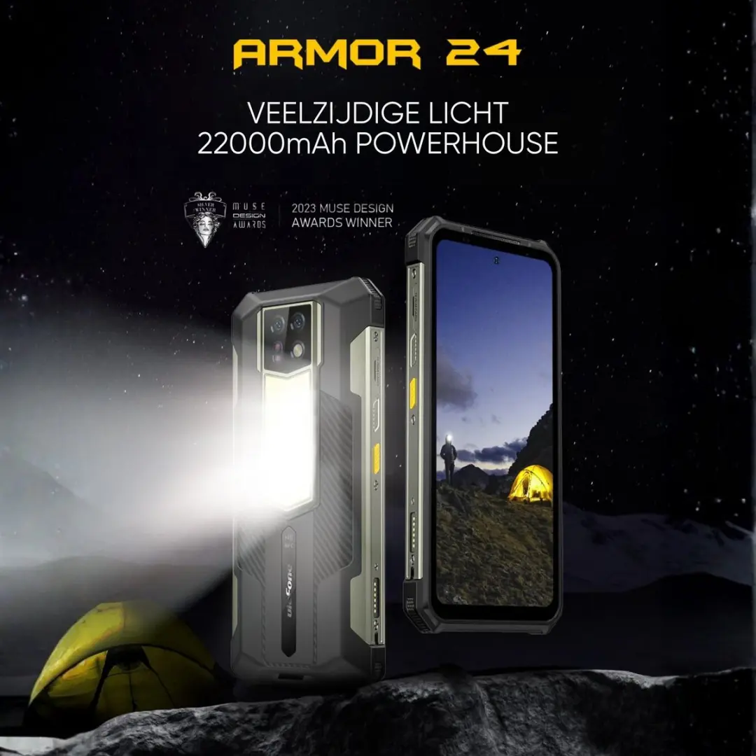 Ulefone Armor 24 Robuuste Smartphone - 256GB - Zwart - afbeelding 4 van 6
