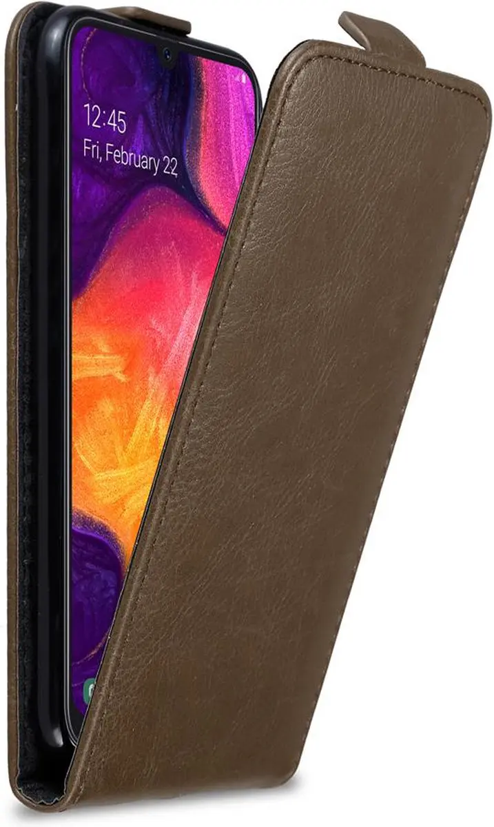 Cadorabo Hoesje geschikt voor Samsung Galaxy A50 4G / A50s / A30s in KOFFIE BRUI