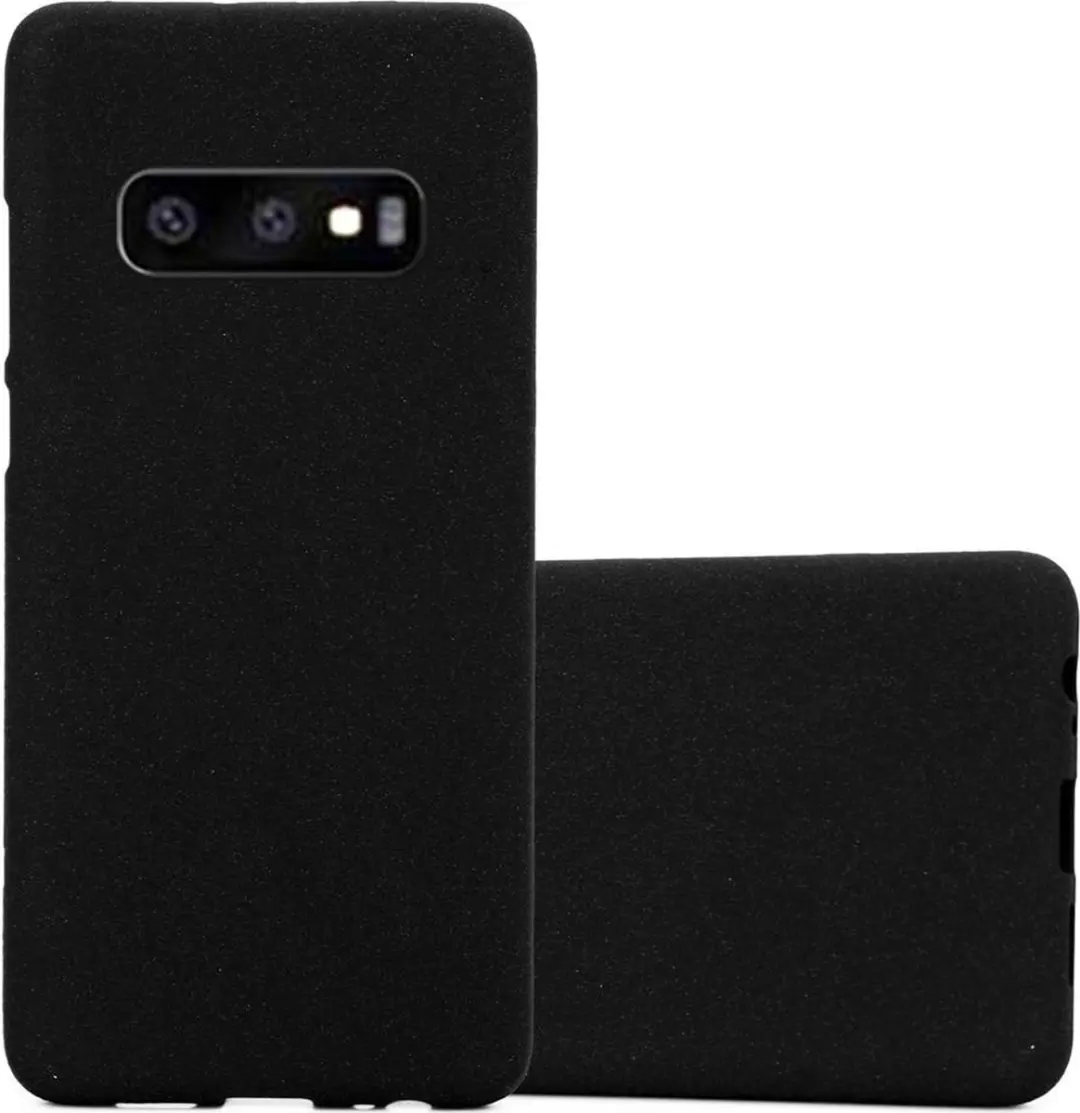 Cadorabo Hoesje geschikt voor Samsung Galaxy S10e in FROST ZWART
