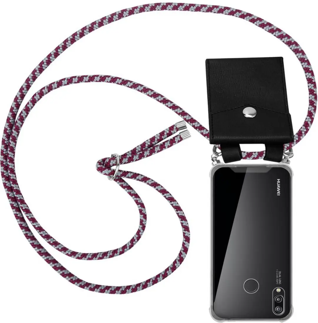 Cadorabo Hoesje geschikt voor Huawei P20 LITE 2018 / NOVA 3E in ROOD WIT