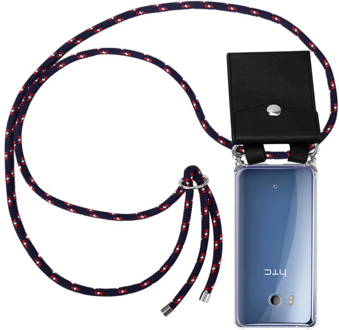 Cadorabo Hoesje geschikt voor HTC OCEAN / U11 in BLAUW ROOD WITTE STIP