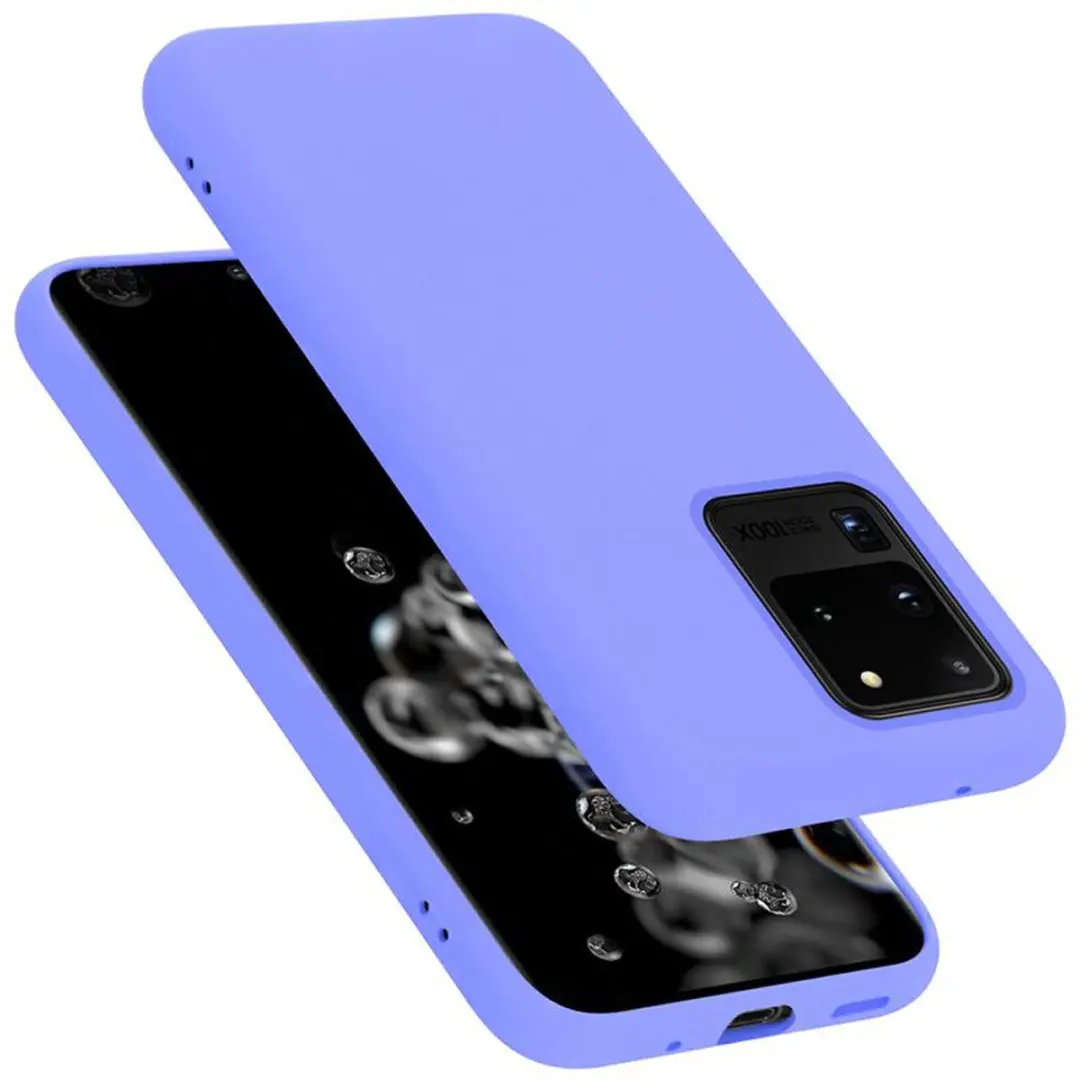 Cadorabo Hoesje geschikt voor Samsung Galaxy S20 ULTRA in LIQUID LICHT PAARS
