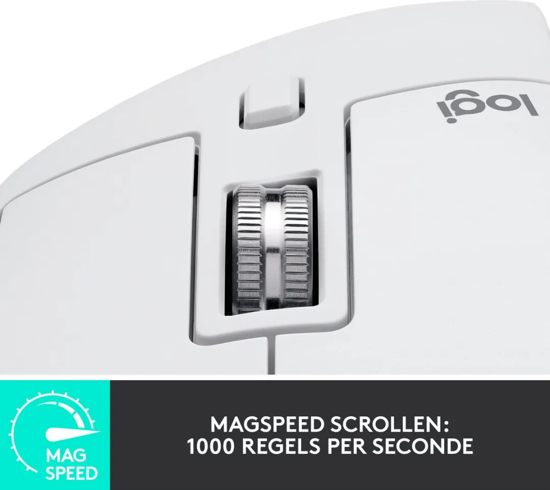 Logitech MX Master 3S 910-006560 Draadloze Muis - Rechtshandig - Pale Gray