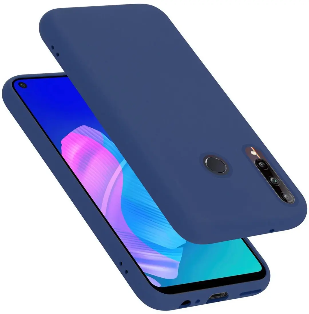 Cadorabo Hoesje geschikt voor Huawei P40 LITE E in LIQUID BLAUW