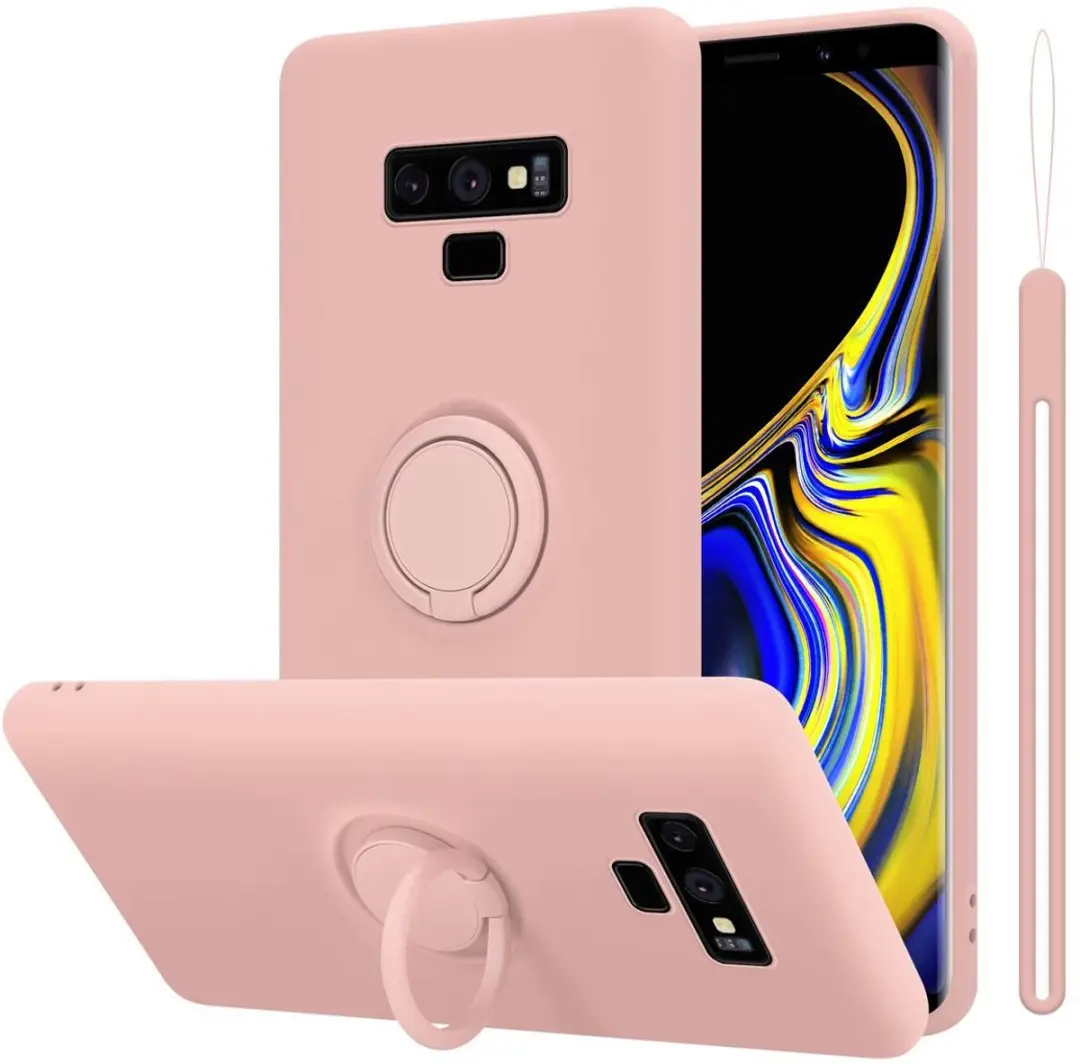 Cadorabo Hoesje geschikt voor Samsung Galaxy NOTE 9 in LIQUID ROZE
