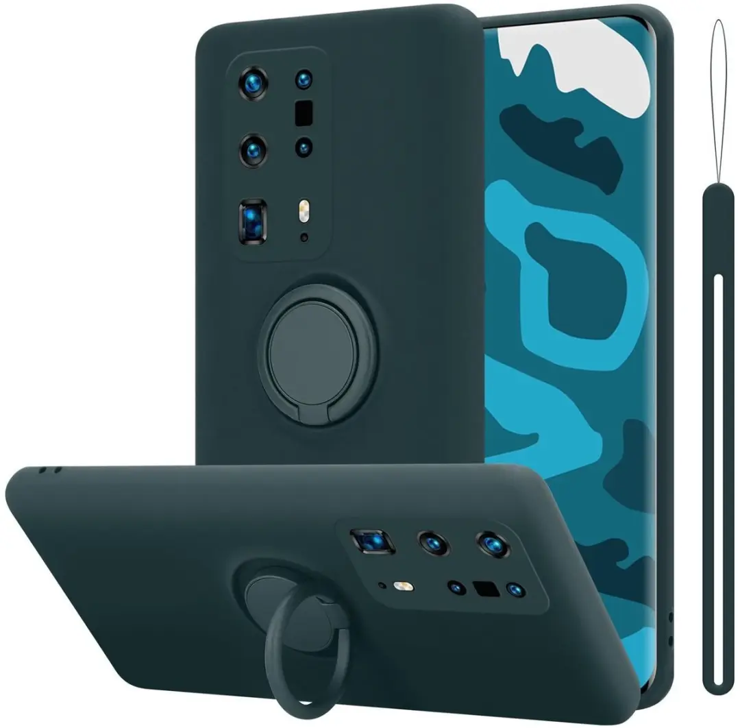 Cadorabo Hoesje geschikt voor Huawei P40 PRO / P40 PRO+ in LIQUID GROEN