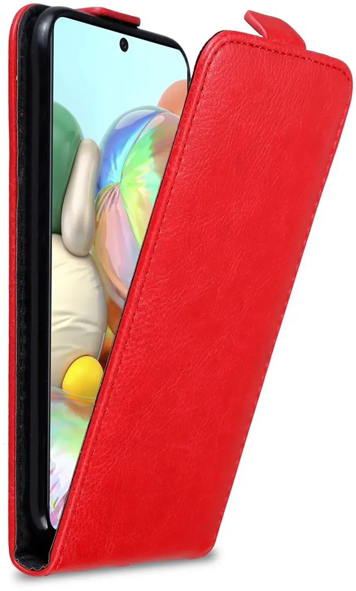 Cadorabo Hoesje geschikt voor Samsung Galaxy A71 4G in APPEL ROOD