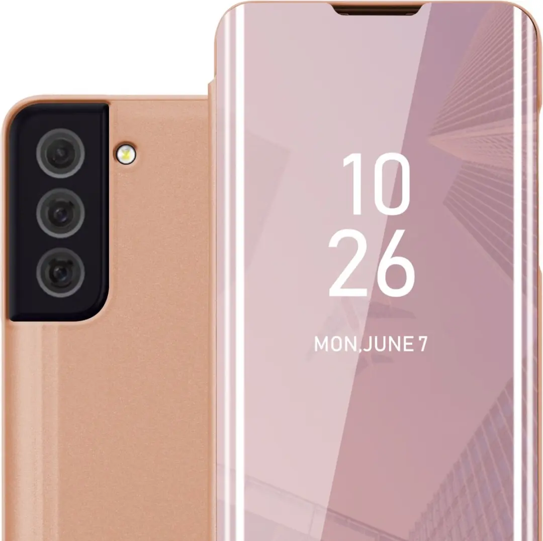 Cadorabo Hoesje geschikt voor Samsung Galaxy S22 in KUNZIET ROZE