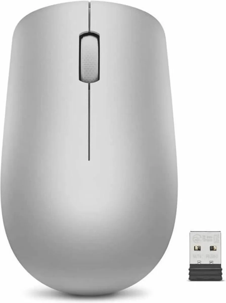 Lenovo 530 Ambidextrous Draadloze Muis 1200 DPI - Grijs/Platina