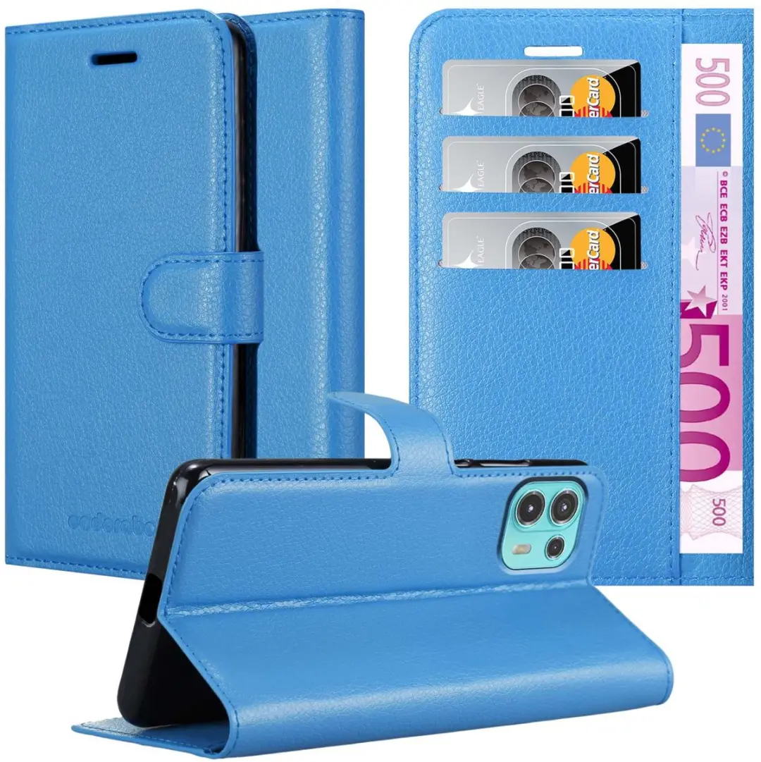 Cadorabo Hoesje geschikt voor Motorola EDGE 20 LITE / FUSION in PASTEL BLAUW
