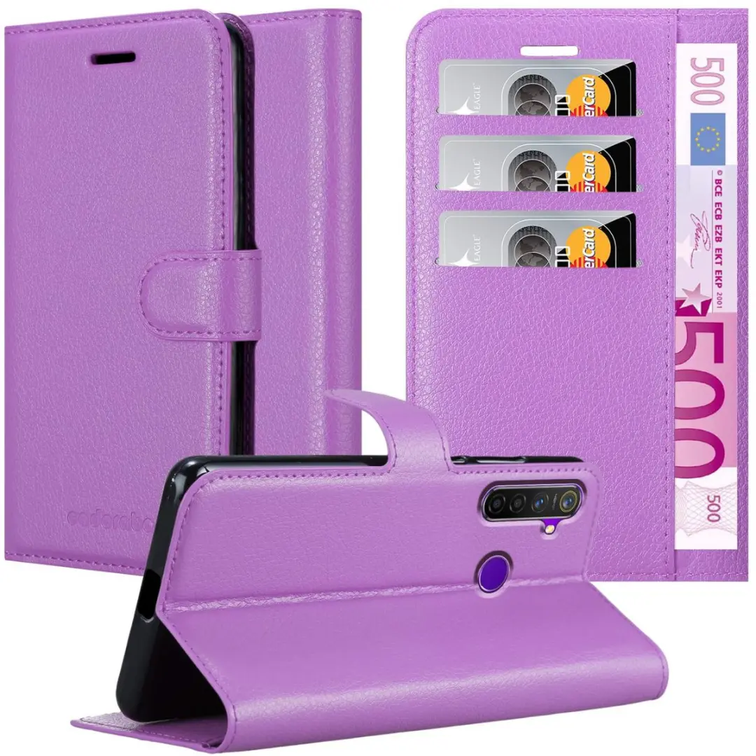 Cadorabo Hoesje geschikt voor Realme 5 / 5i / 6i / C3 in MANGAAN PAARS