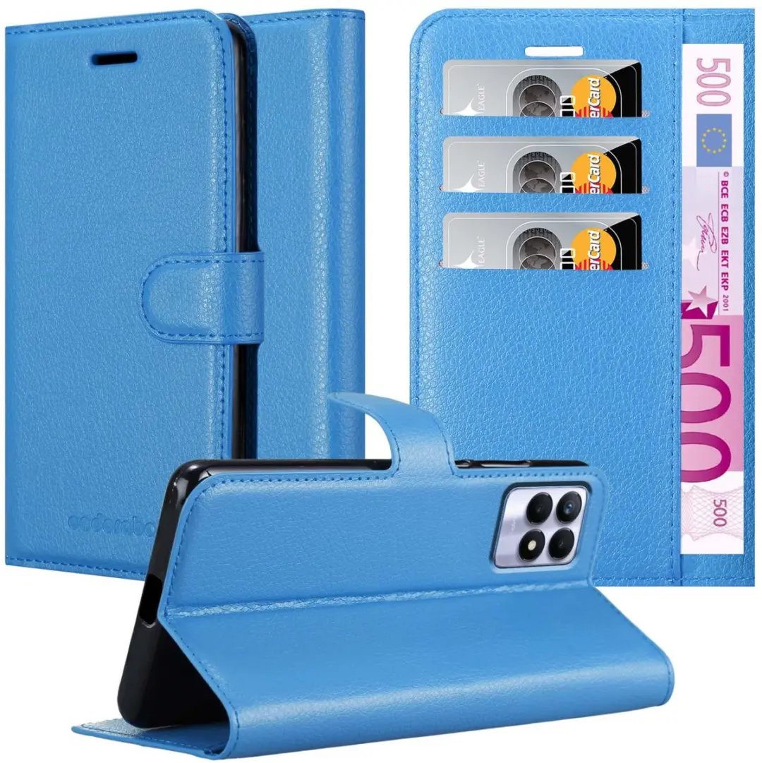 Cadorabo Hoesje geschikt voor Realme 8i / Narzo 50 4G in PASTEL BLAUW