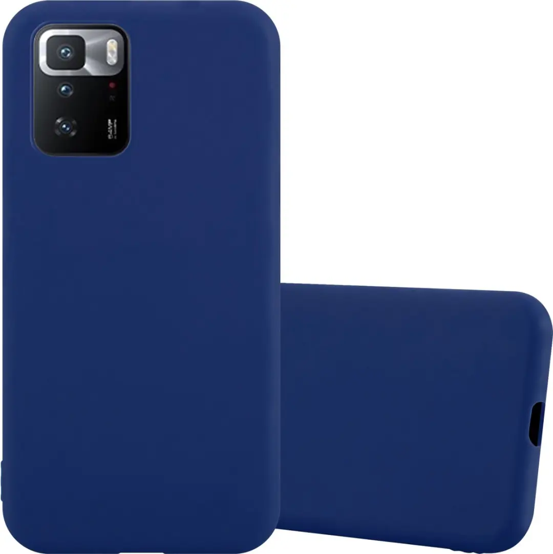 Cadorabo Hoesje geschikt voor Xiaomi POCO X3 GT in CANDY DONKER BLAUW