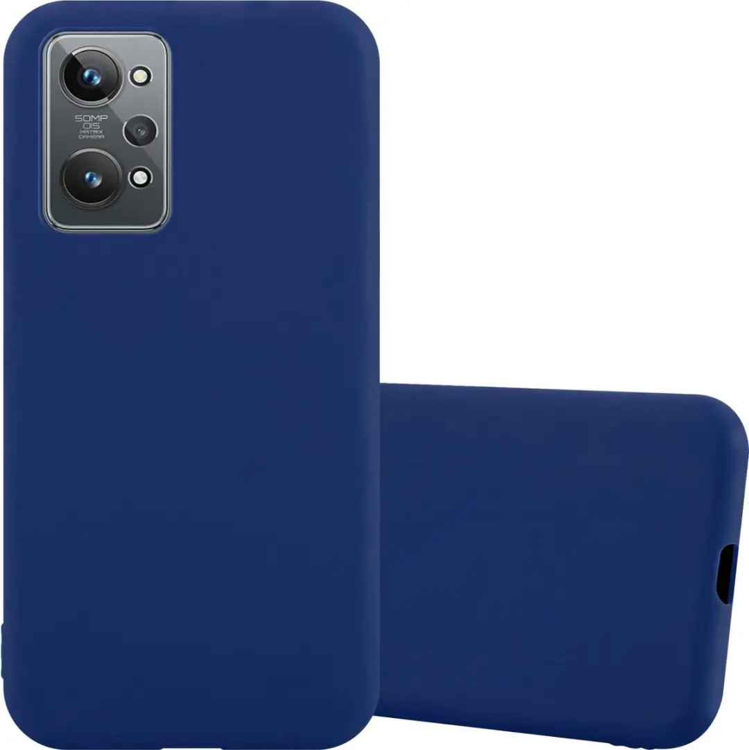 Cadorabo Hoesje geschikt voor Realme GT 2 / GT Neo 2 in CANDY DONKER BLAUW