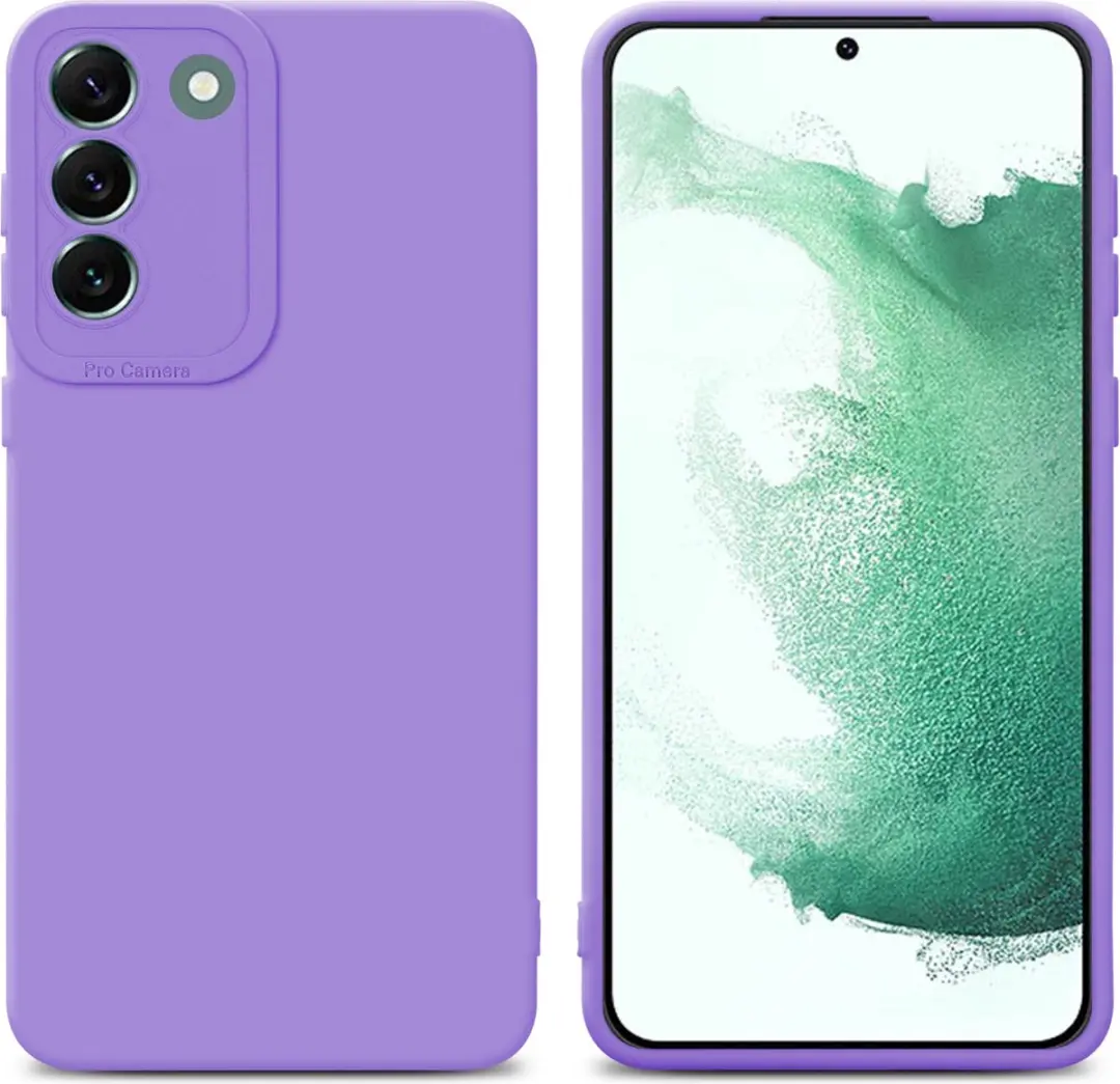 Cadorabo Hoesje geschikt voor Samsung Galaxy S22 PLUS in FLUID LICHT PAARS