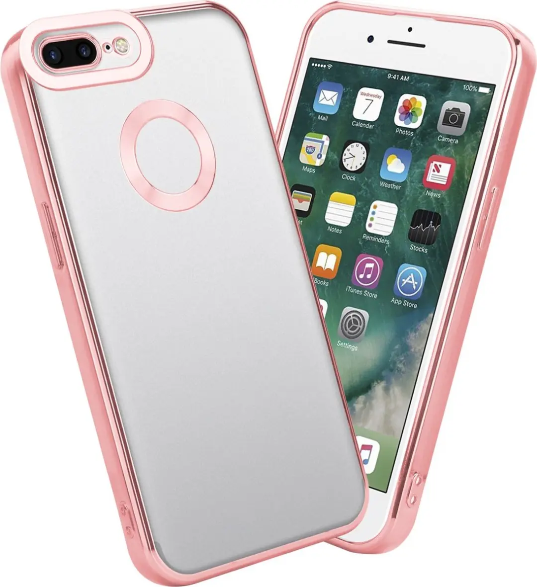 Cadorabo Hoesje geschikt voor Apple iPhone 7 PLUS / 7S PLUS / 8 PLUS in Transpar