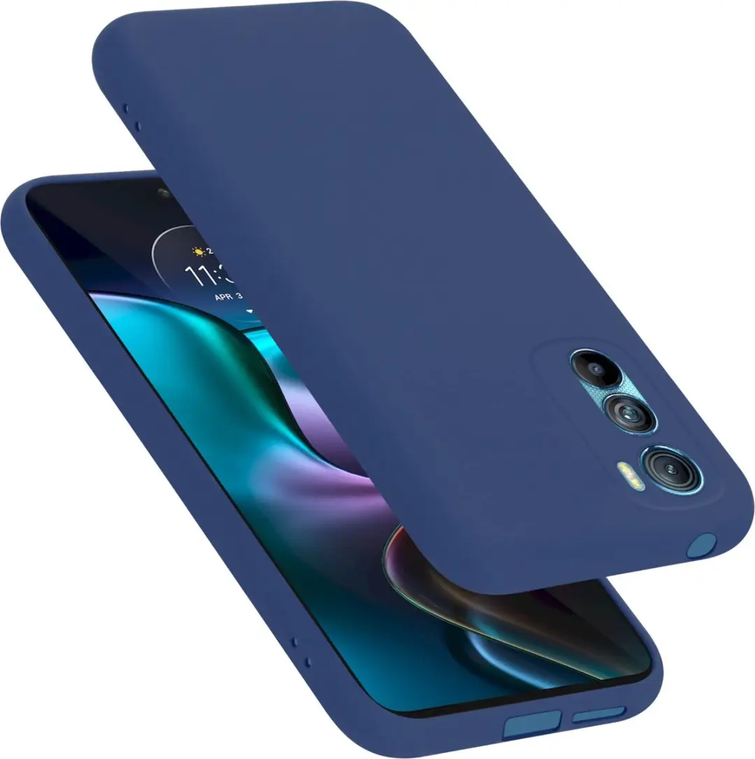 Cadorabo Hoesje geschikt voor Motorola EDGE 30 in LIQUID BLAUW