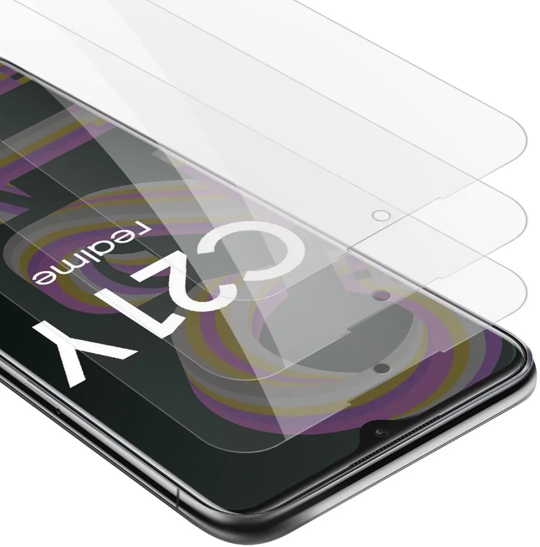 Cadorabo 3x Screenprotector geschikt voor Realme C21Y / C25Y