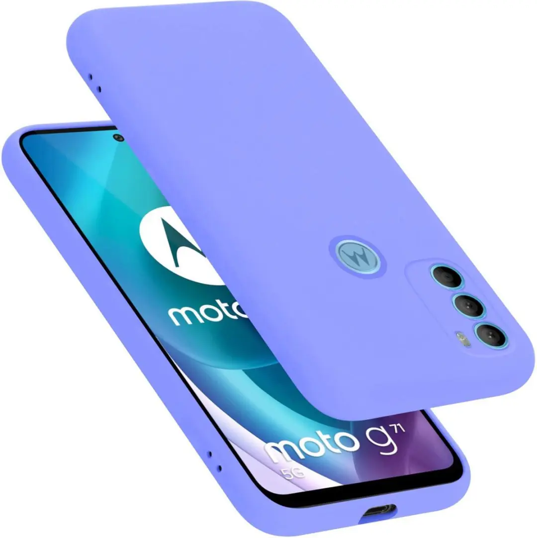 Cadorabo Hoesje geschikt voor Motorola MOTO G71 5G in LIQUID LICHT PAARS