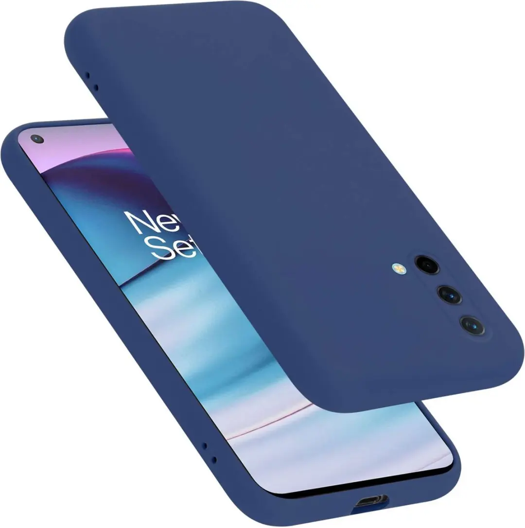 Cadorabo Hoesje geschikt voor OnePlus Nord CE 5G in LIQUID BLAUW