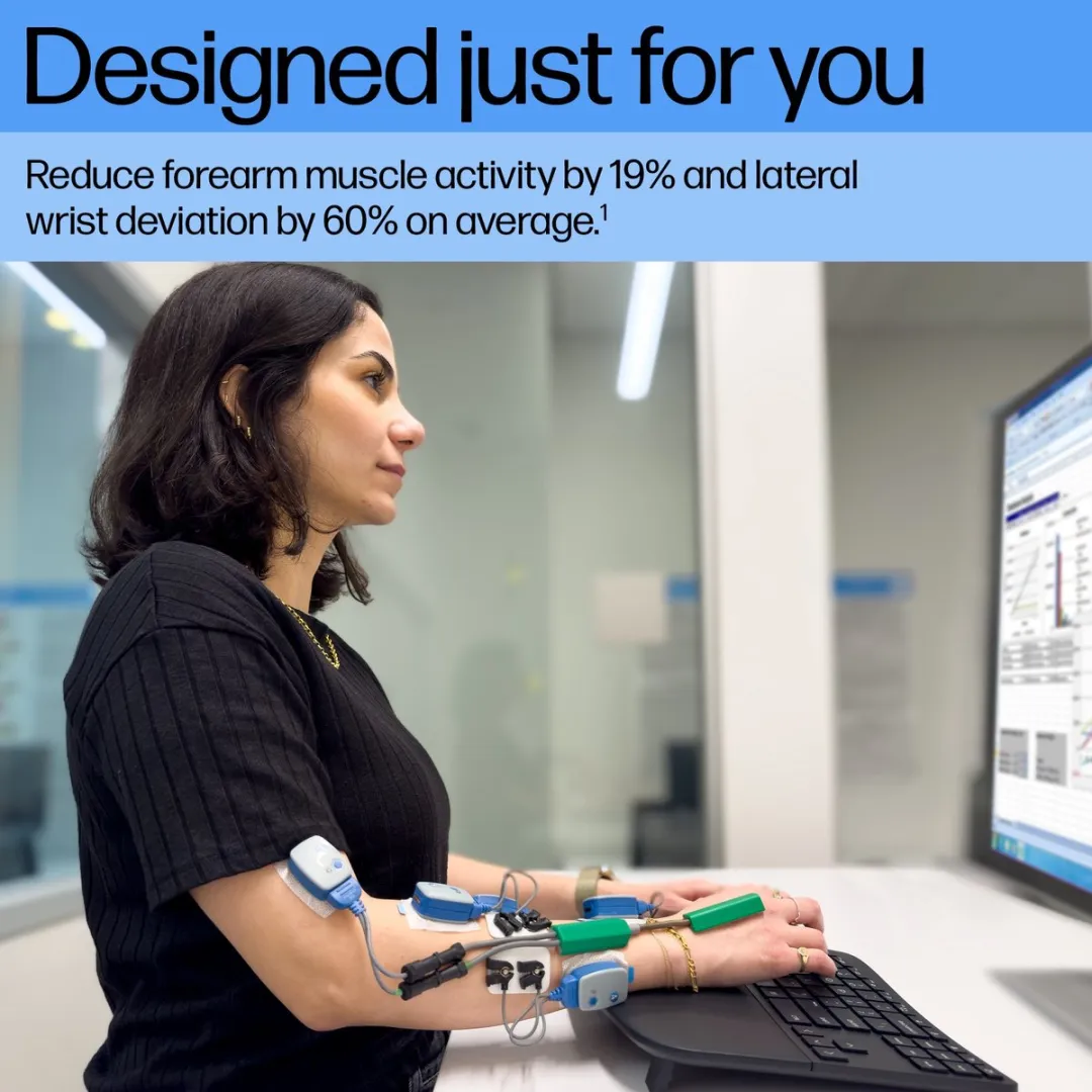 HP 960 Ergonomisch Draadloos Toetsenbord - Zwart ISO