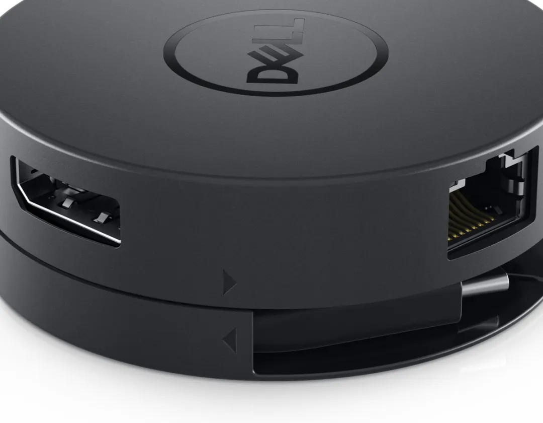 Dell DA300 USB-C Adapter 4K/10Gbps - 6-in-1 Zwart