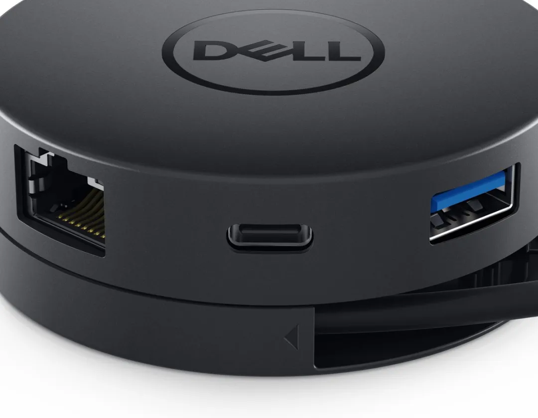 Dell DA300 USB-C Adapter 4K/10Gbps - 6-in-1 Zwart - afbeelding 6 van 6