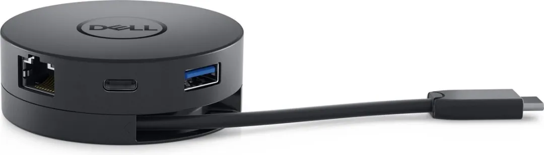 Dell DA300 USB-C Adapter 4K/10Gbps - 6-in-1 Zwart