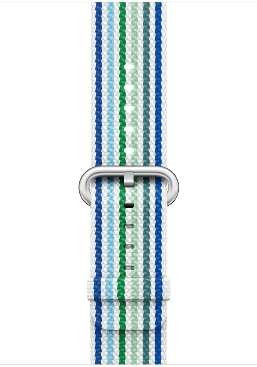 Apple Woven Nylon Hoesje - Blauw - 38/40/41mm