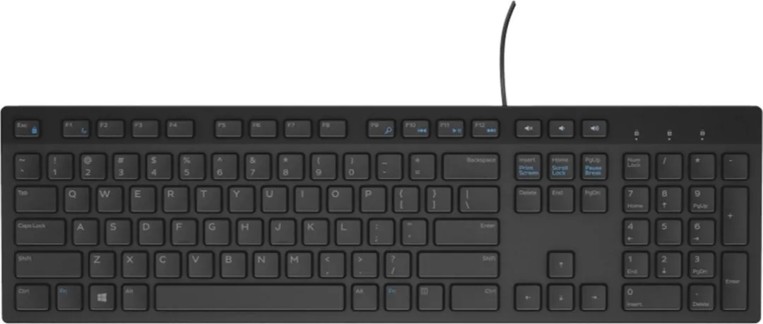 Dell KB216 Multimedia Toetsenbord - Zwart - Spaans QWERTY