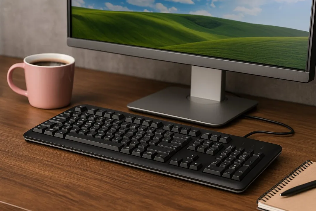 HP QY776AA USB Toetsenbord - Bedraad - Duits QWERTZ - Zwart