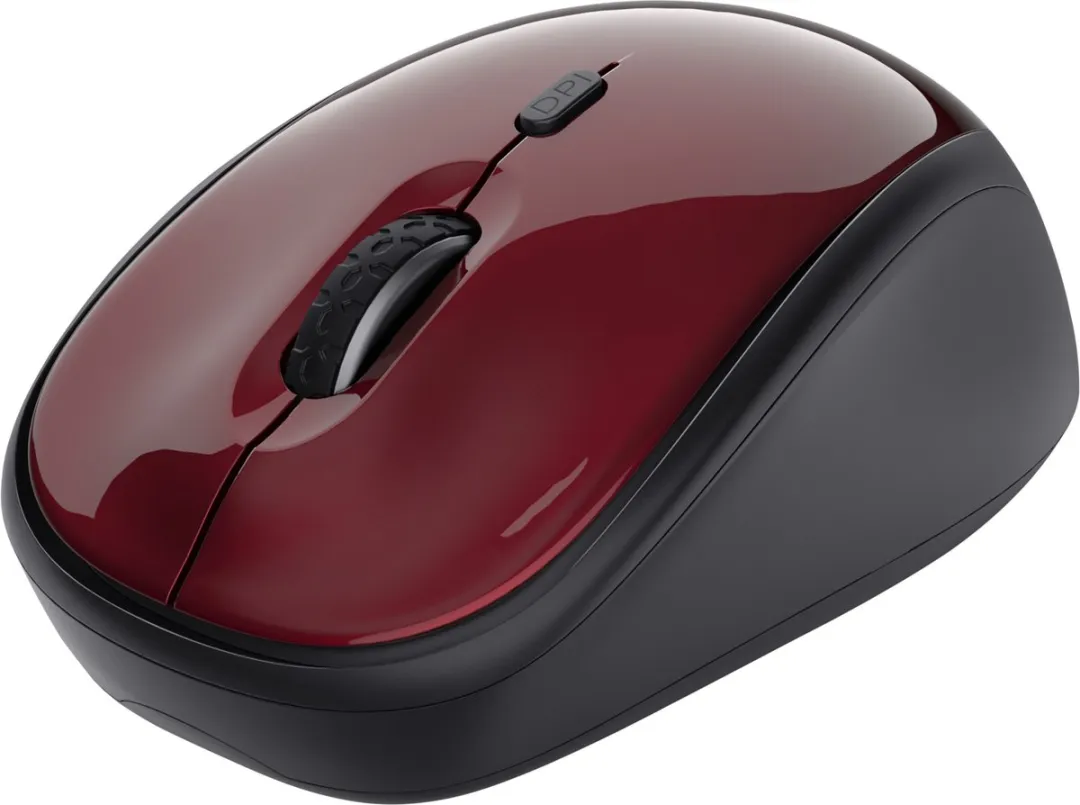 Trust Yvi 19522 Draadloze Mini Muis - Rood - afbeelding 6 van 6