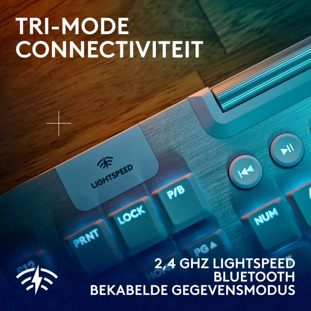 Logitech G915 X Lightspeed - Draadloos Gaming Toetsenbord - Tactile - Qwerty - Wit