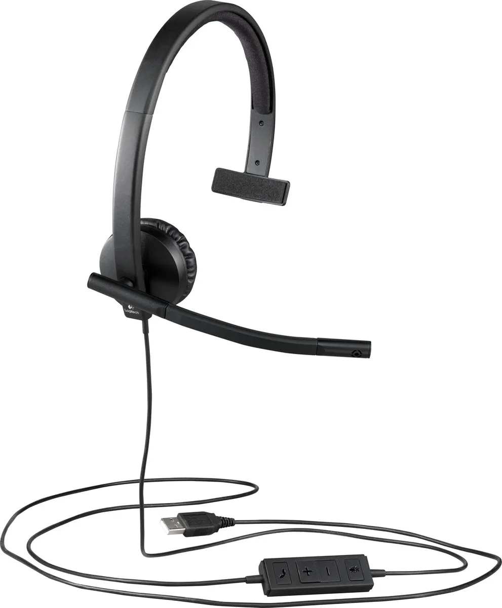 Logitech H570e USB Headset - Zwart - afbeelding 6 van 6