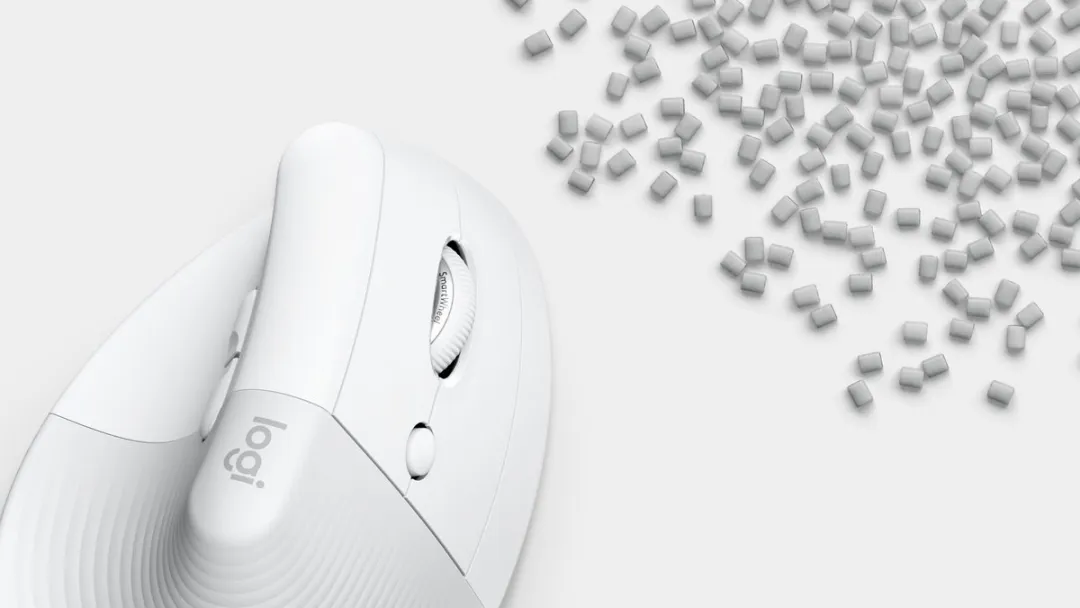 Logitech Lift 910-006475 Verticale Ergonomische Muis - Rechtshandig - Wit
