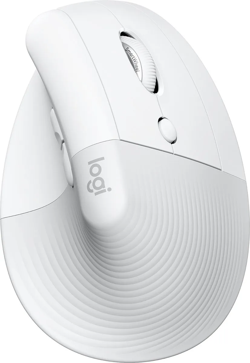 Logitech Lift 910-006475 Verticale Ergonomische Muis - Rechtshandig - Wit