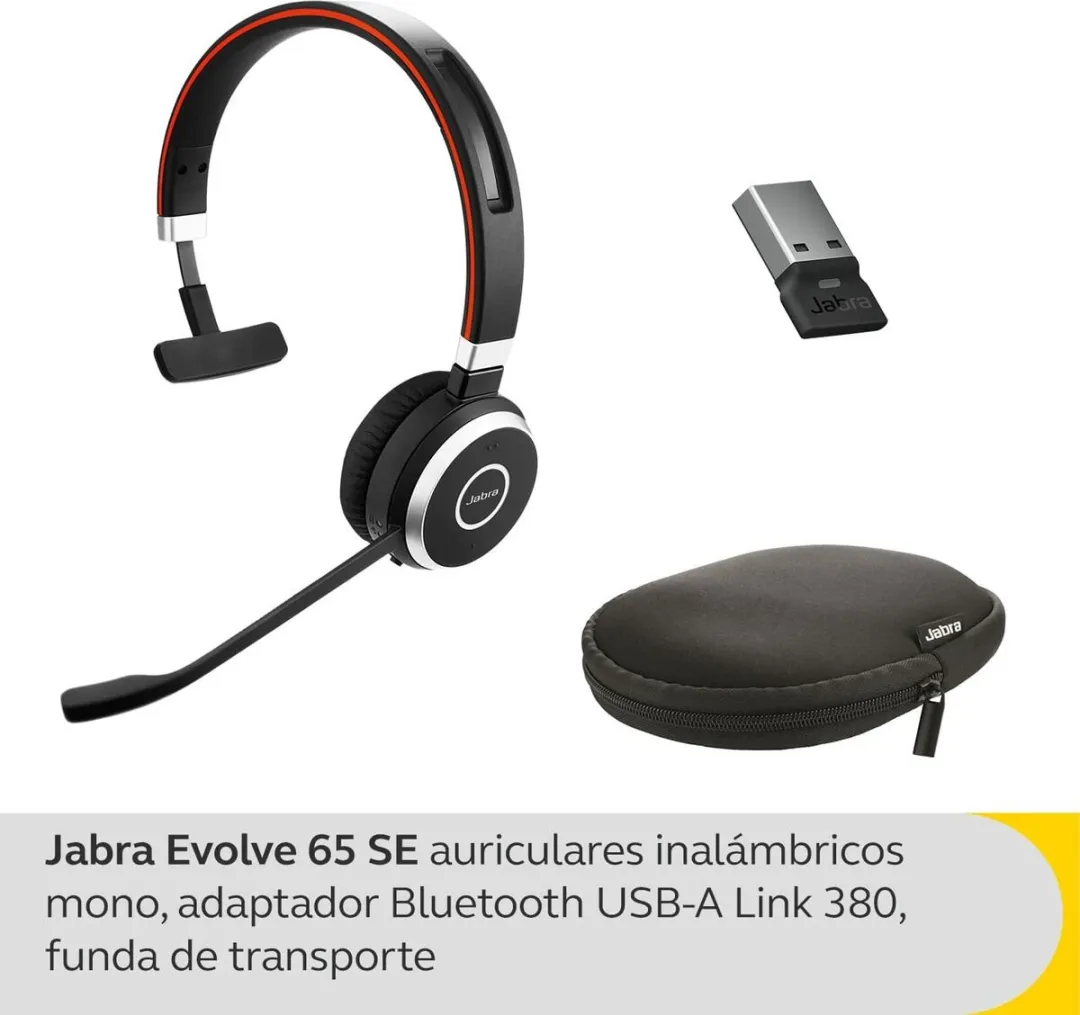 Jabra Evolve 65 Headset - Zwart