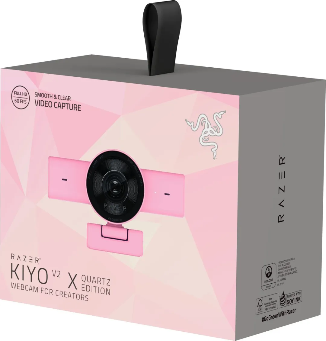 Razer Kiyo V2 X Webcam 1440p Roze