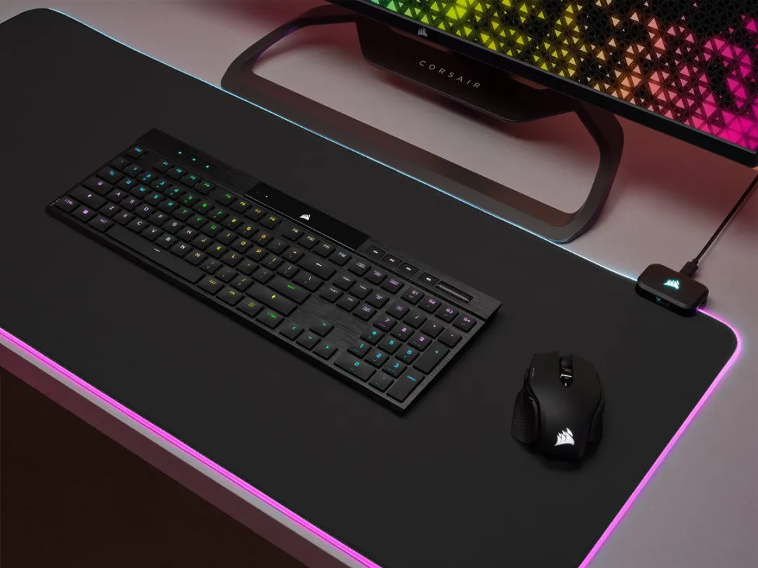 Corsair K100 RGB AIR CH-913A01U-NA Draadloos Gaming Toetsenbord - Zwart - afbeelding 6 van 6