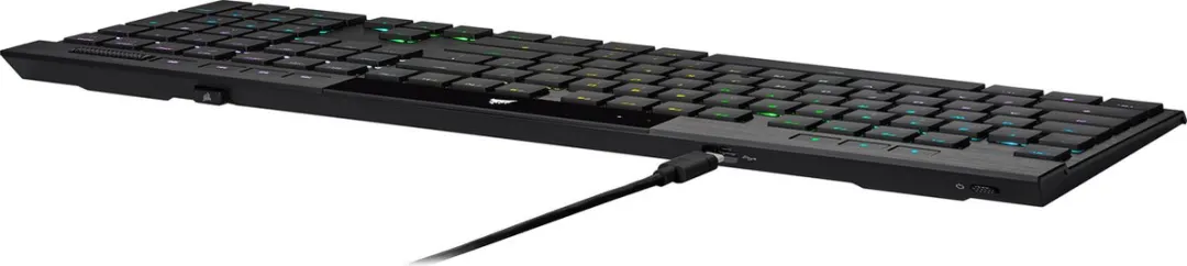 Corsair K100 RGB AIR CH-913A01U-NA Draadloos Gaming Toetsenbord - Zwart