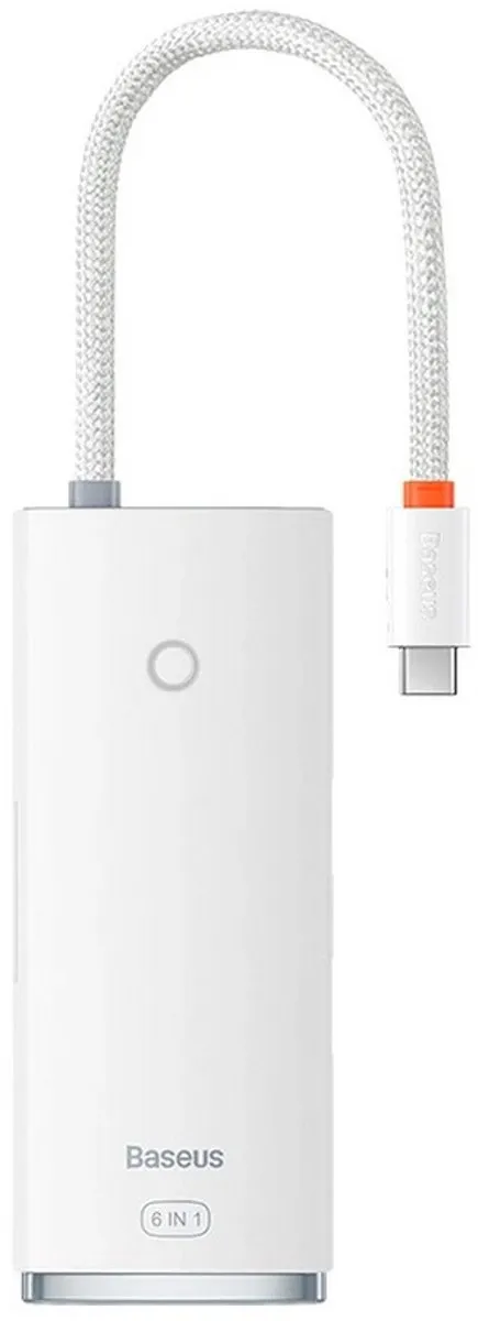 Baseus 5-in-1 Data Hub WKQX050102 - Wit