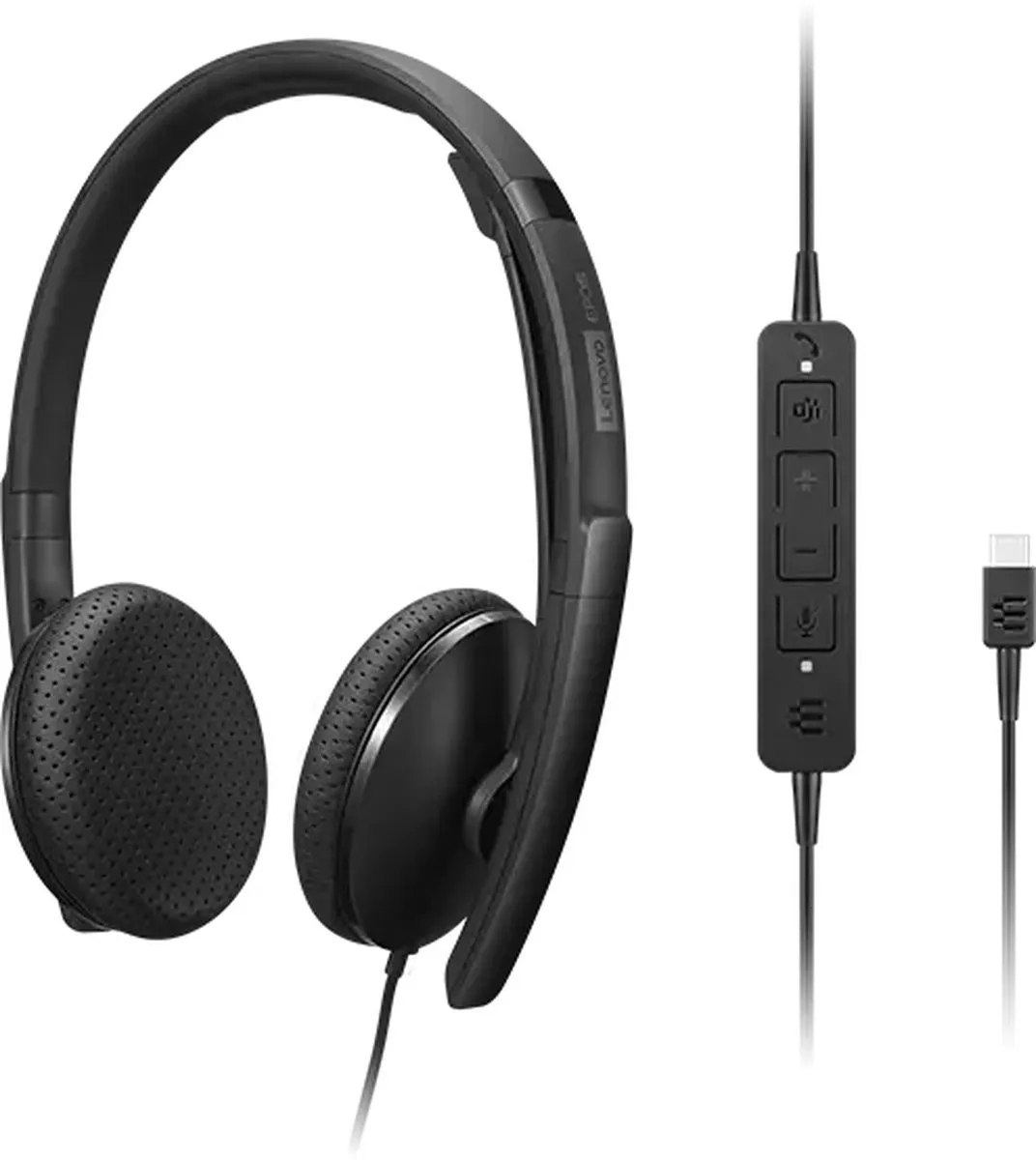 Lenovo 4XD1M45626 Headset - USB Type-C - Zwart - afbeelding 6 van 6