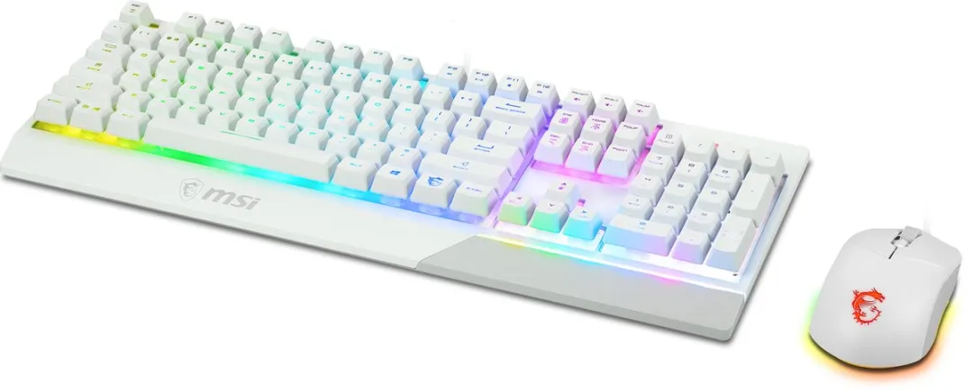 MSI VIGOR GK30 Combo - Toetsenbord en Muis - Wit