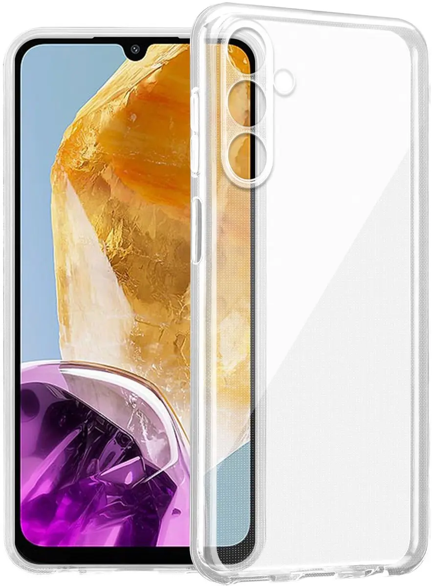 Cadorabo Hoesje geschikt voor Samsung Galaxy M15 in VOLLEDIG TRANSPARANT Niet-ve