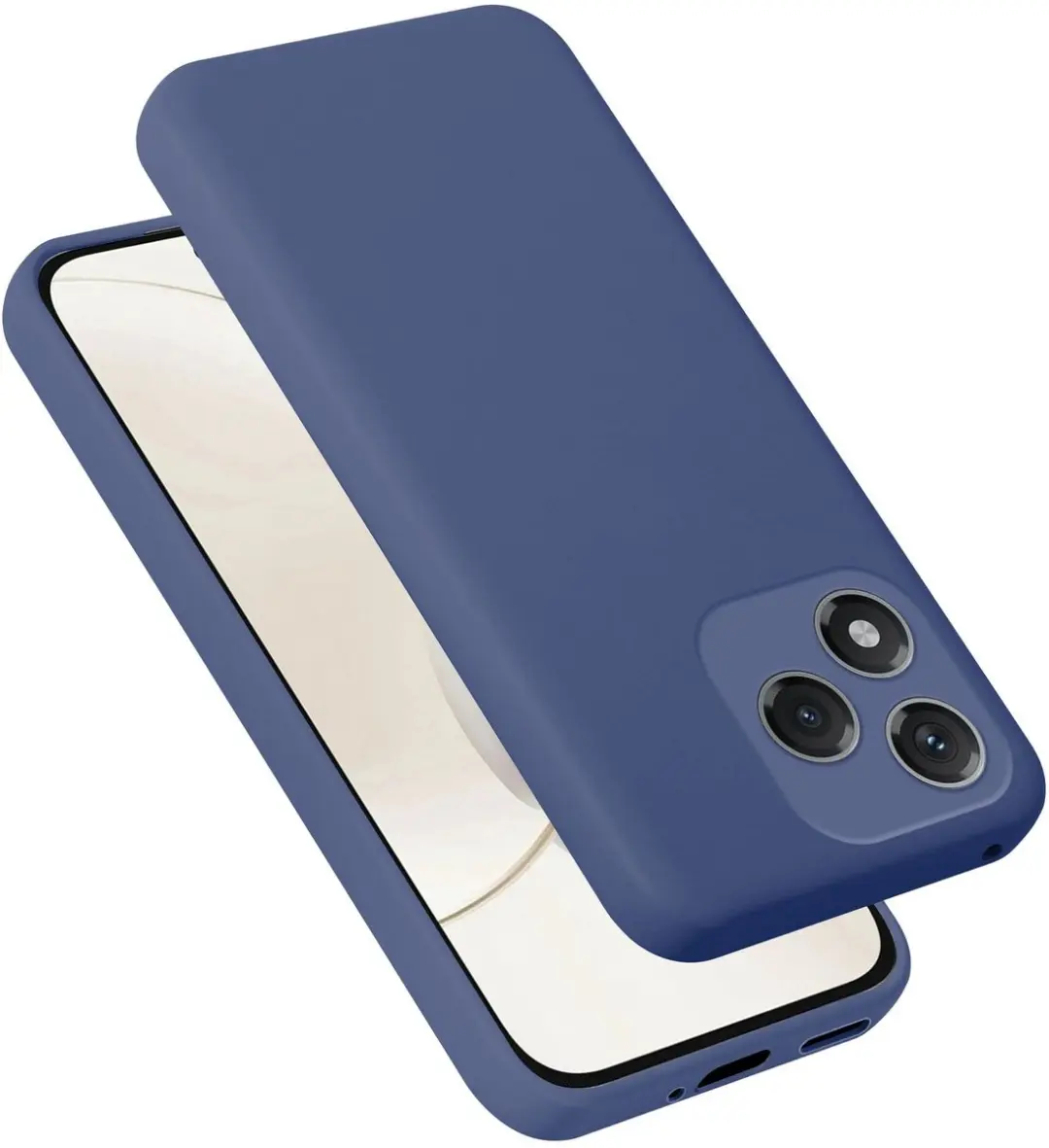 Cadorabo Hoesje geschikt voor Honor 400 Lite Case in Liquid Blauw Beschermhoes g